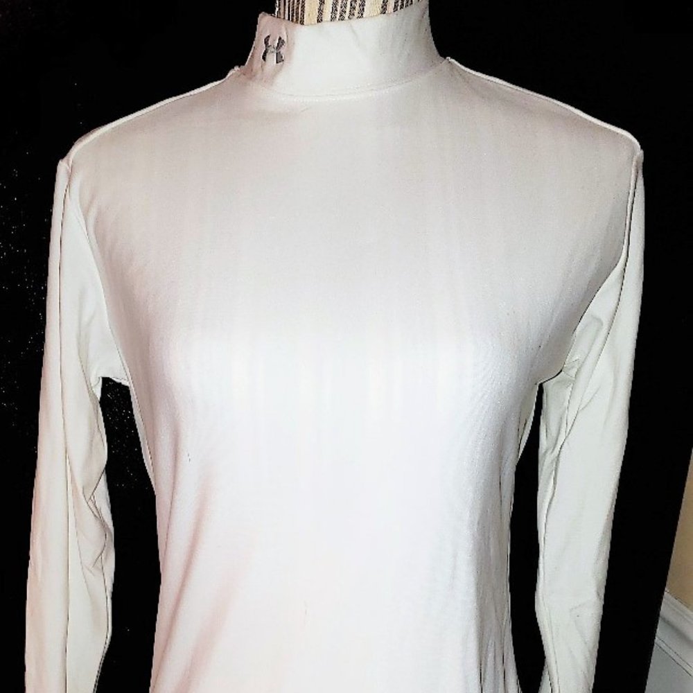 Under Armour Women's XL Turtle Neck Long Sleeve White ColdGear